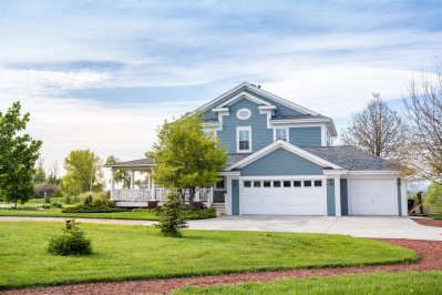 Big house Surrounded with Green Trees